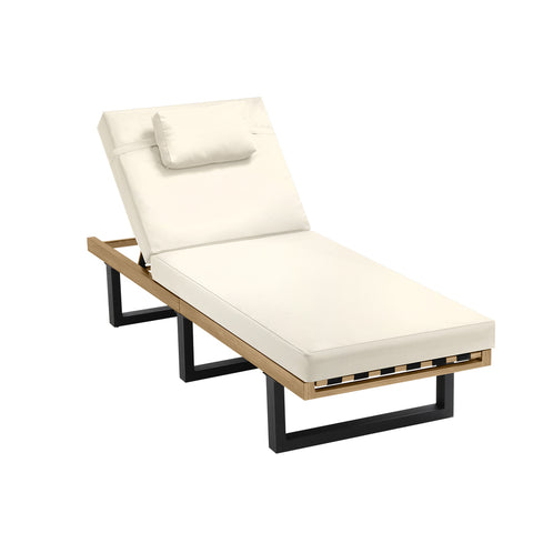 Sun Lounge Outdoor Lounger Beige