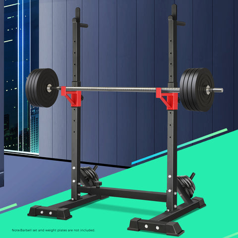 Squat Rack, Adjustable Barbell Rack, Weight Bench, and Barbell Bar Stand