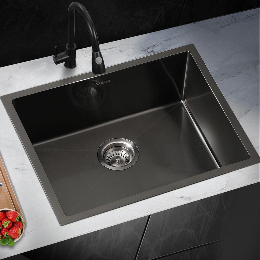 Kitchen Stainless Steel Sink Single Bowl 580x440x205mm