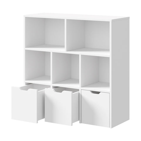 Kids Storage Organiser Cabinet With Removable Box White