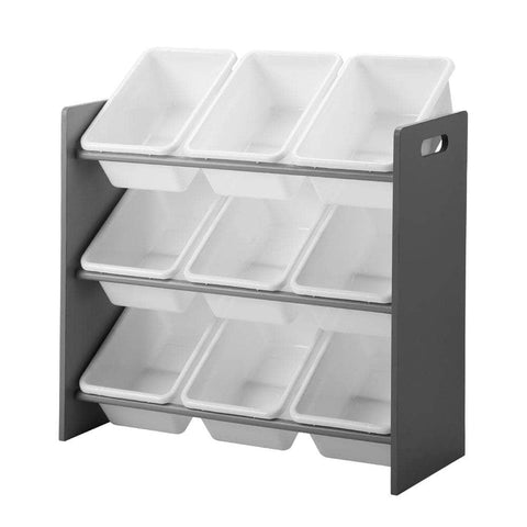 Kids Storage 9 Bins Display Shelf Storage Rack