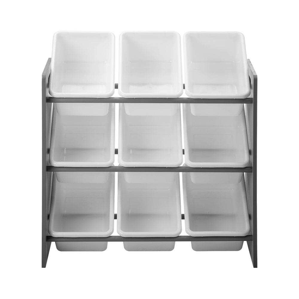 Kids Storage 9 Bins Display Shelf Storage Rack