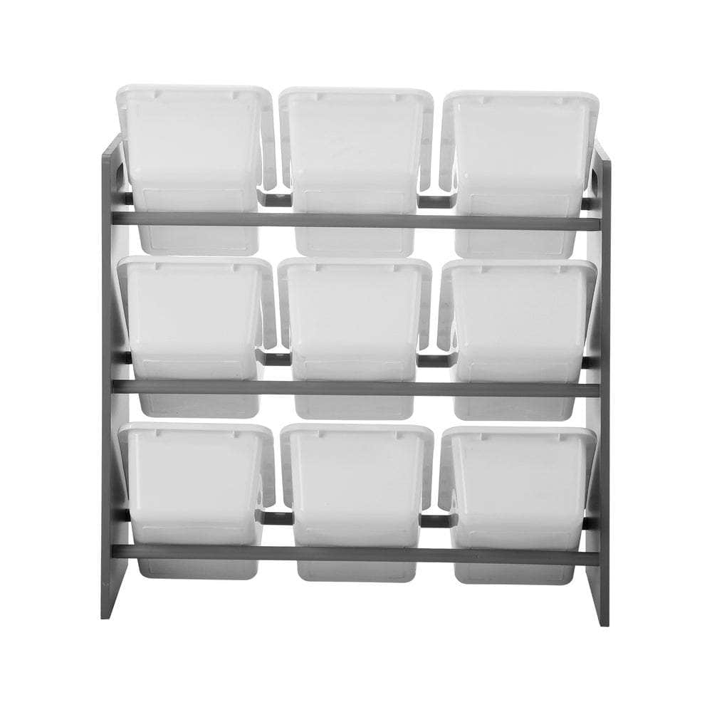 Kids Storage 9 Bins Display Shelf Storage Rack