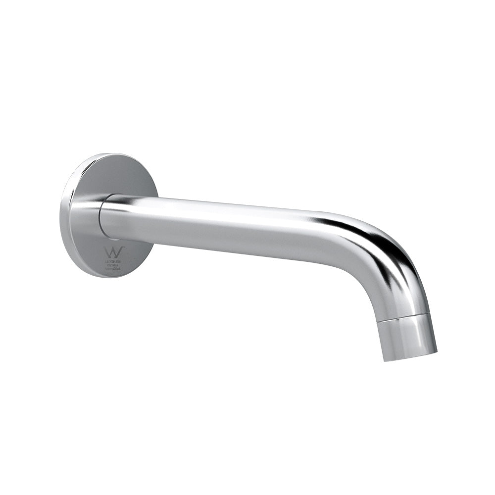 Wall Bath Mixer Tap Round Spout Shower Bathtub Chrome