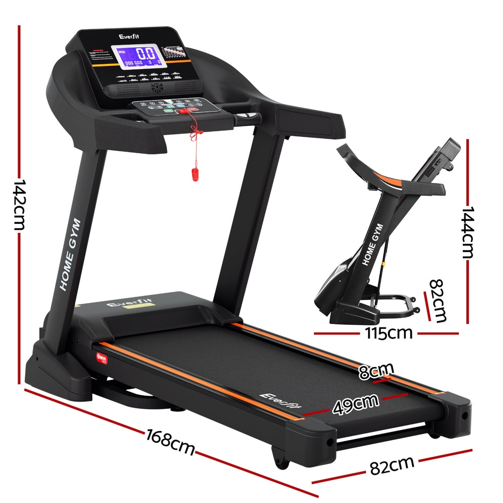 Treadmill Electric Auto Incline Home Gym Fitness Exercise Machine 490mm