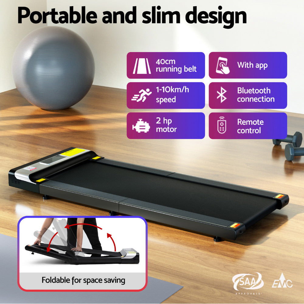 Electric Foldable Treadmill - Compact Fitness Pad