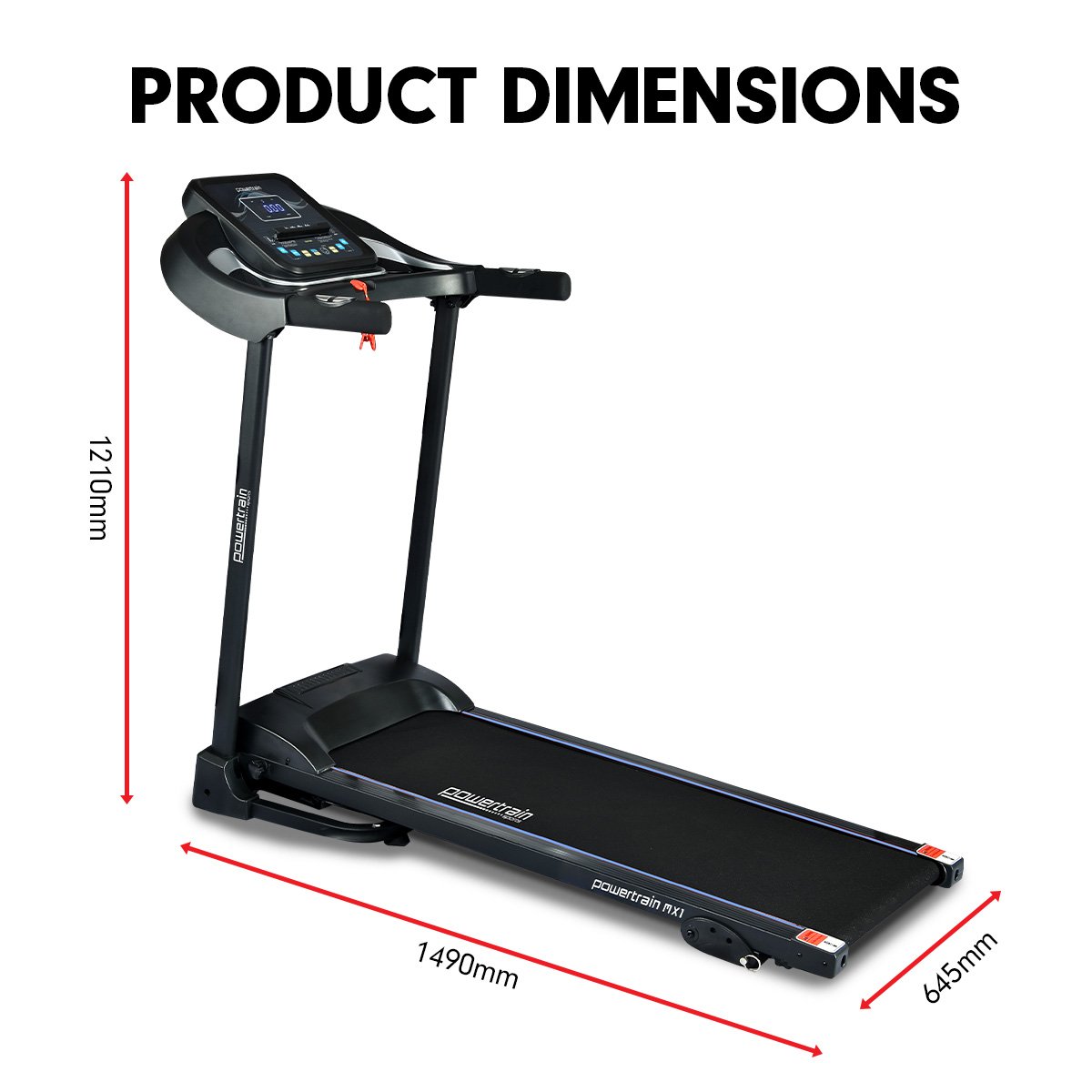 MX1 Foldable Home Treadmill for Cardio Jogging Fitness