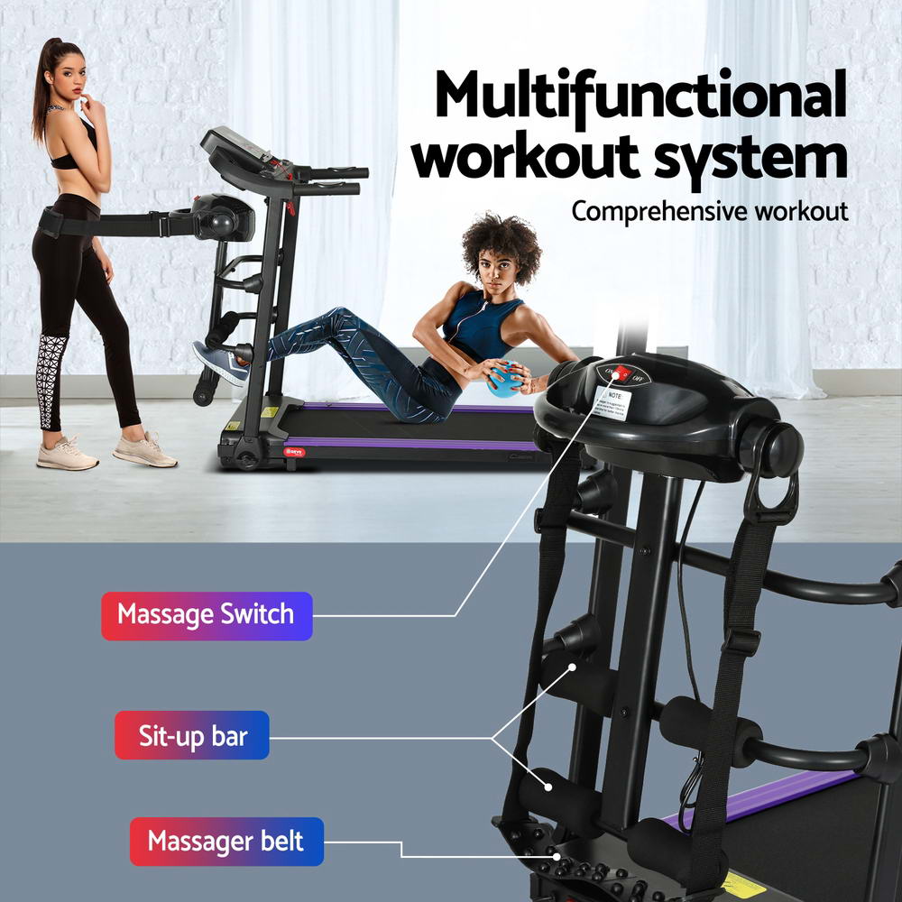 Treadmill Electric Home Gym Fitness Exercise Machine W/ Massager 400Mm