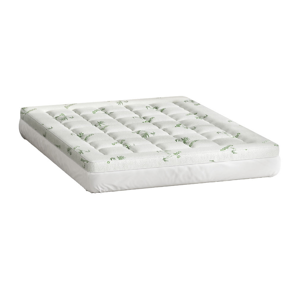 Mattress Topper Pillowtop Bamboo 7.5cm Queen