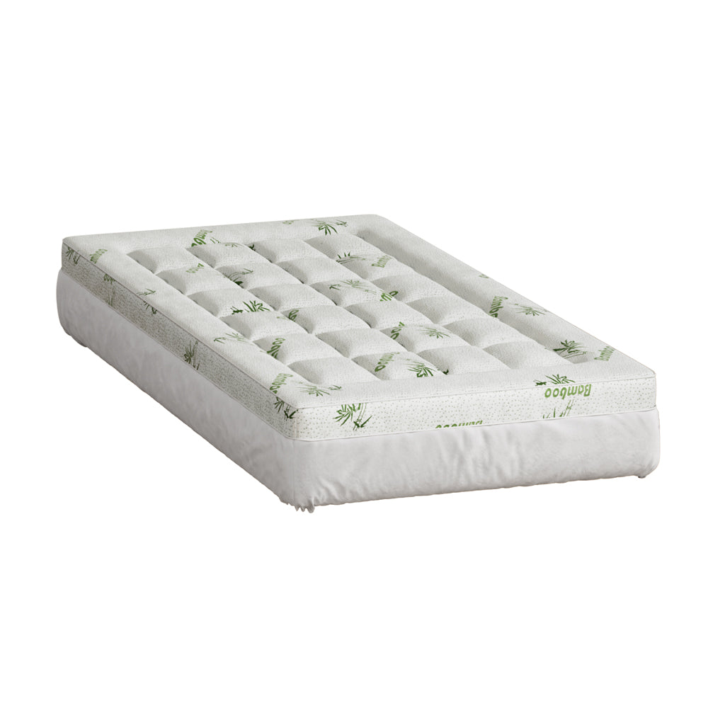 Mattress Topper Pillowtop Bamboo 7.5cm Single