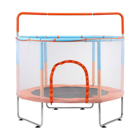 60 Inch Kids Trampoline Enclosure Safety Net Horizontal Bar