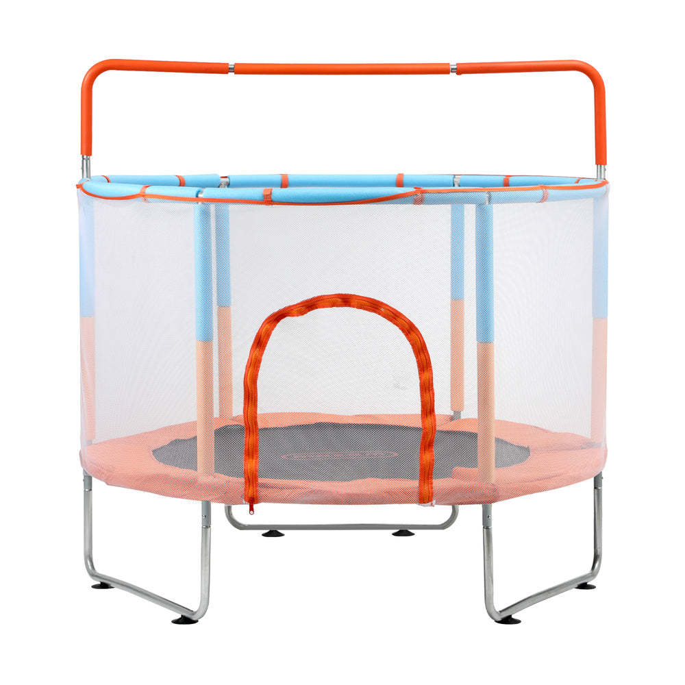 60 Inch Kids Trampoline Enclosure Safety Net Horizontal Bar