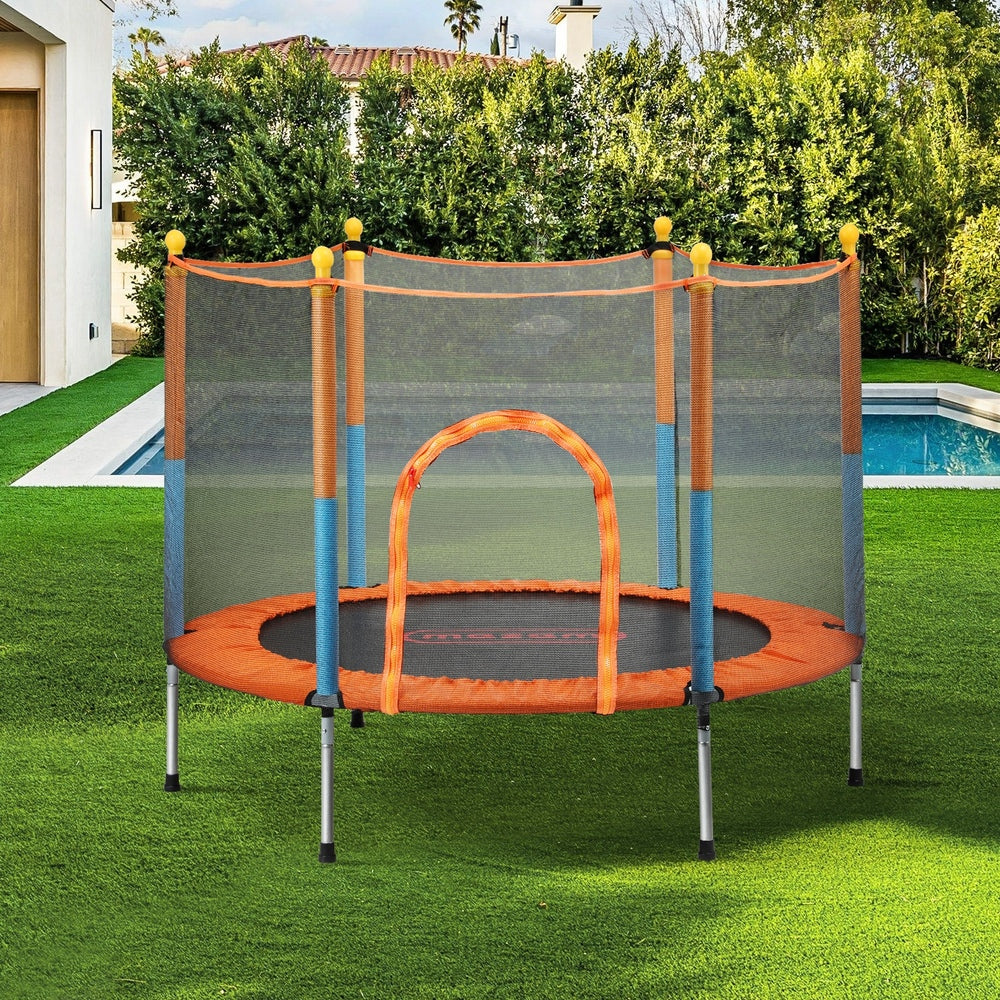 60 Inch Kids Jumping Trampoline Enclosure Safety Net Pad