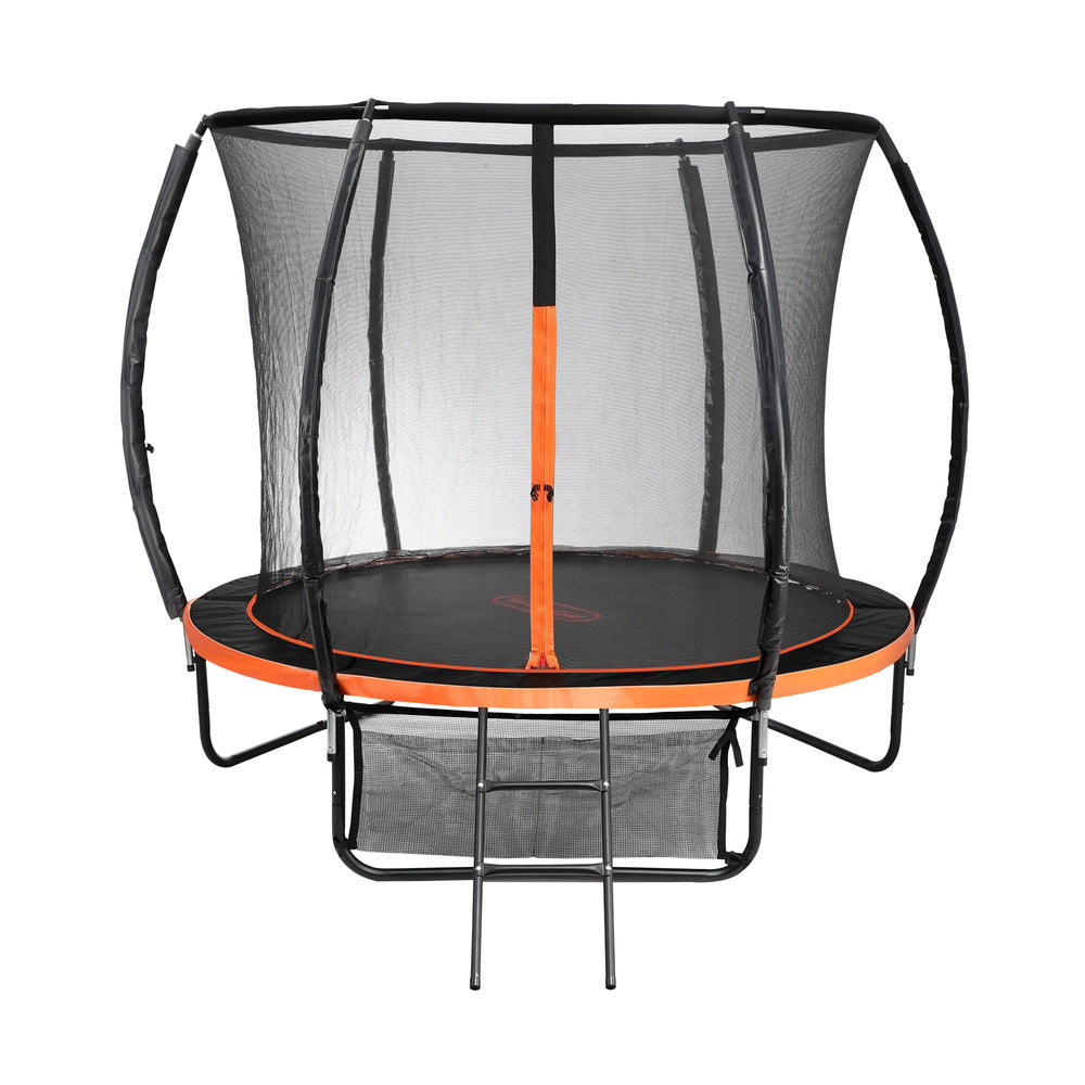 8FT Kids Trampoline Round Encosure Safety Net with Ladder