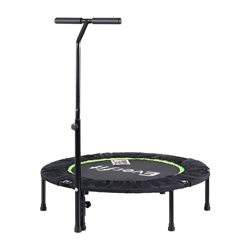 40-Inch Foldable Trampoline with Handrail - Home Gym