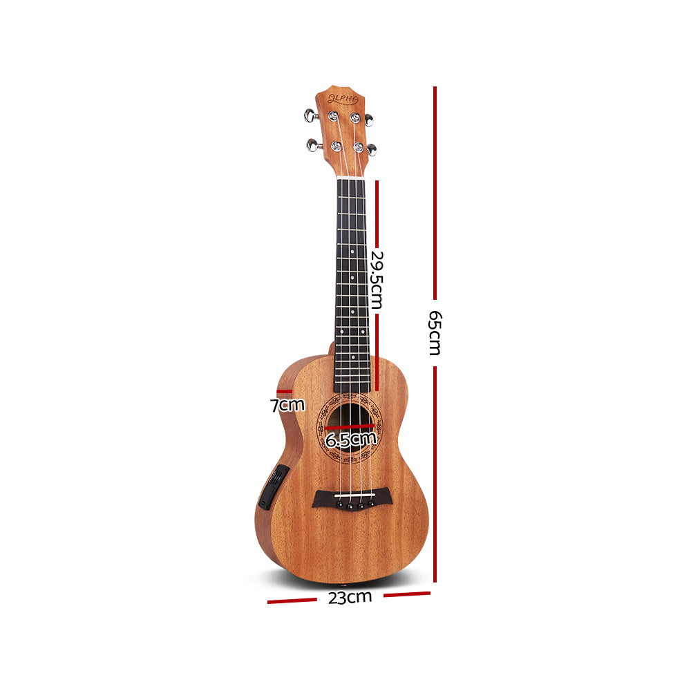 Elegant Mahogany Tenor Ukulele - 26" with Bag