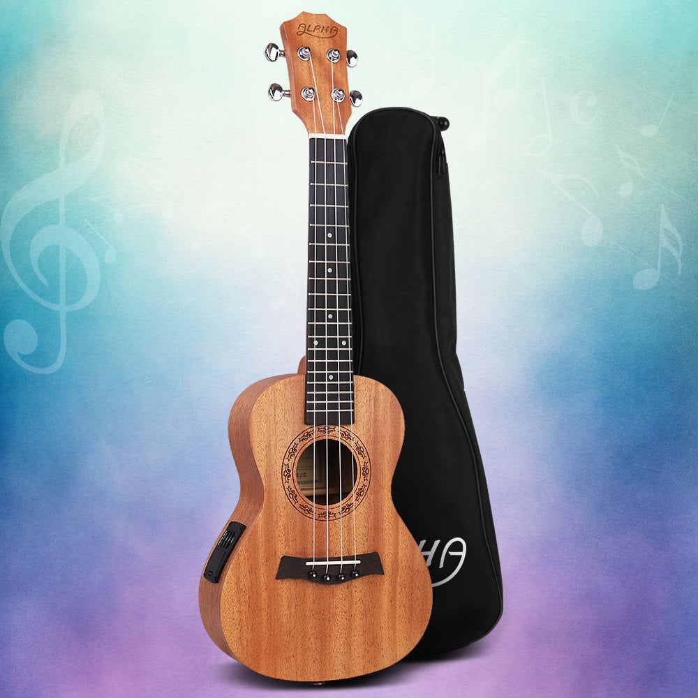 Elegant Mahogany Tenor Ukulele - 26" with Bag