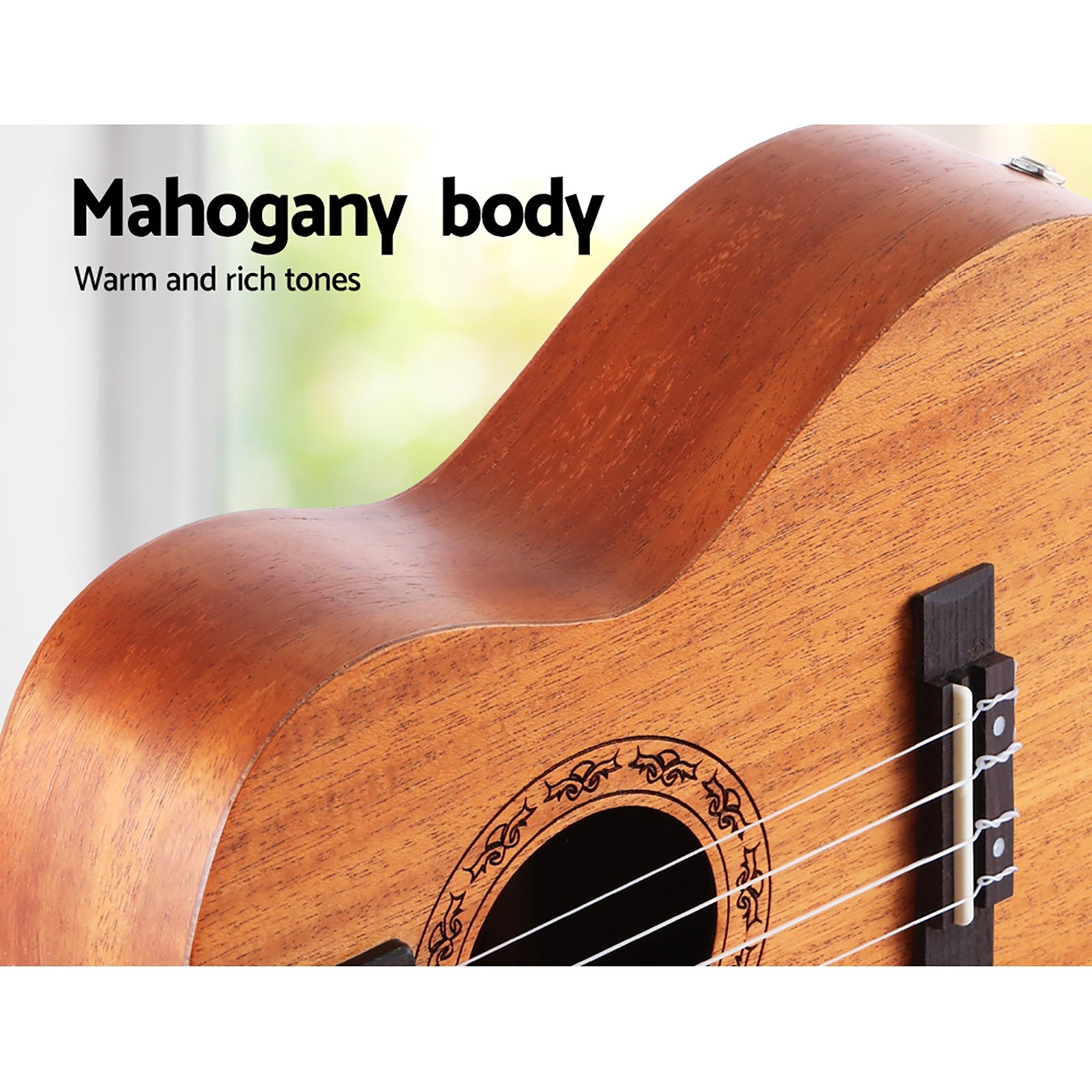 Natural Mahogany Tenor Ukulele - 26"