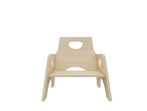 Kids Stackable Wooden Toddler Chair H25cm - 6 Pack