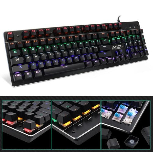 Imice Mkx80 Usb Wired Conflict-Free Backlight Gaming Mechanical Keyboard