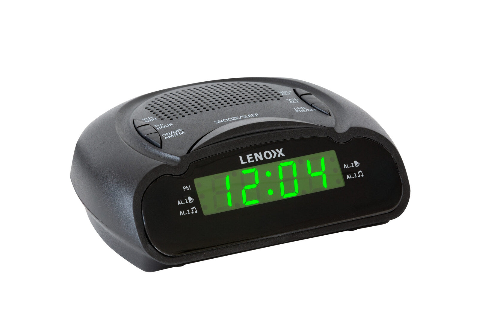 Am/Fm Alarm Clock & Radio W/ Green Led Time Numbering