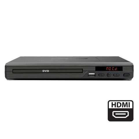 Hdmi Dvd Player (Black) W/ Remote Control, Compact Size, 8 Languages