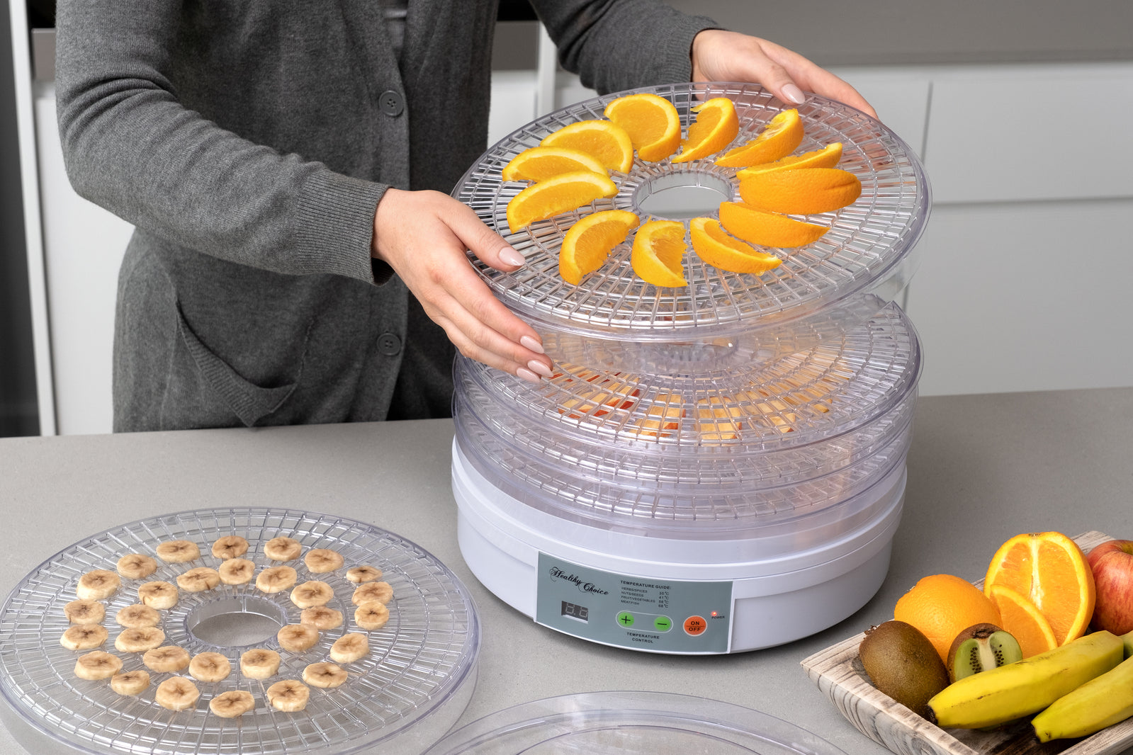 European Design Food Dehydrator/ Preserver W/ 2 Power Levels