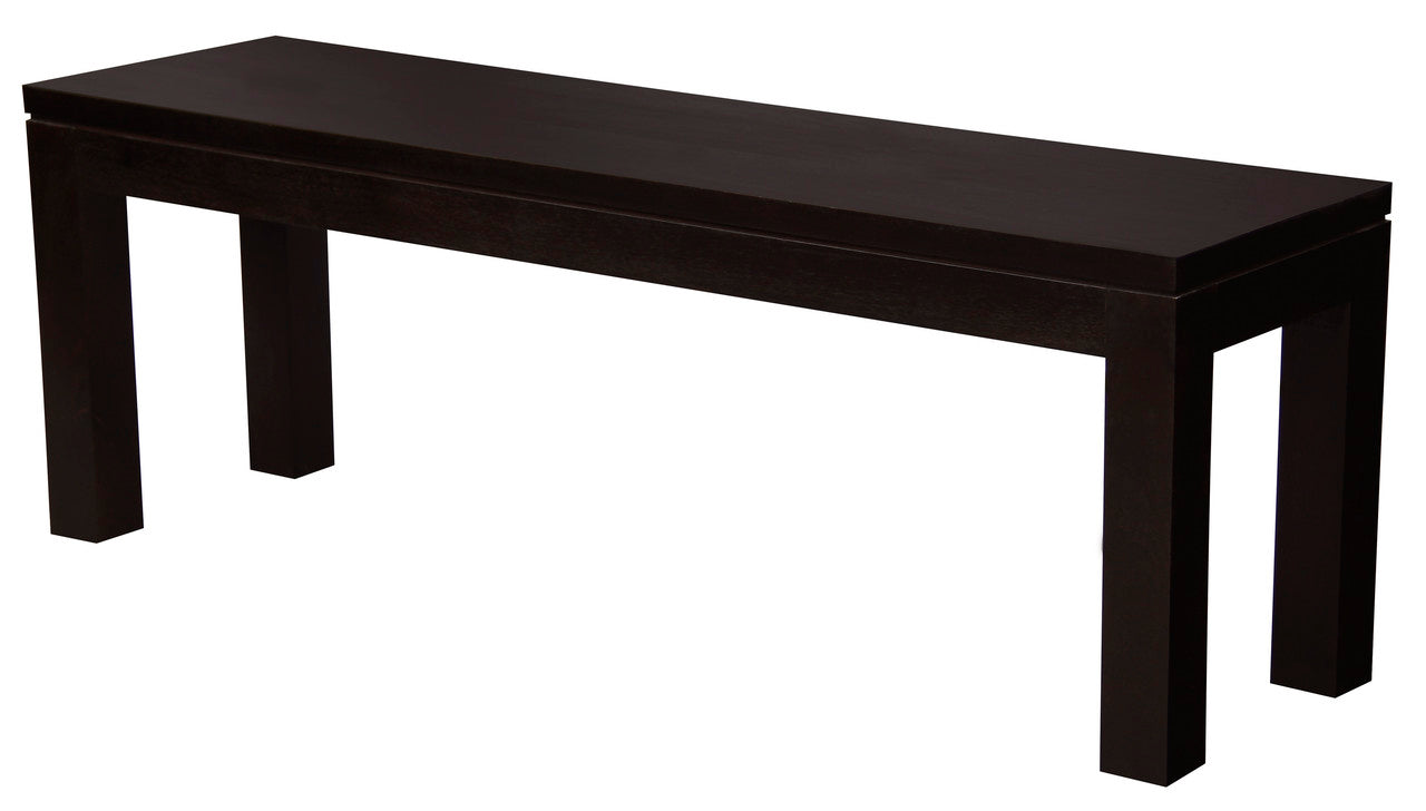 Solid Mahogany Timber Bench (Chocolate)