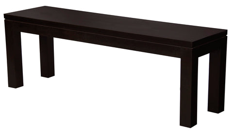 Large Solid Mahogany Bench (Chocolate)