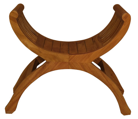 Solid Mahogany Single Seater Stool (Light Pecan)