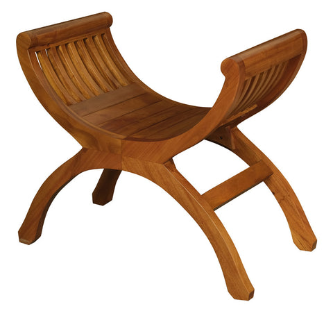 Solid Mahogany Single Seater Stool (Light Pecan)