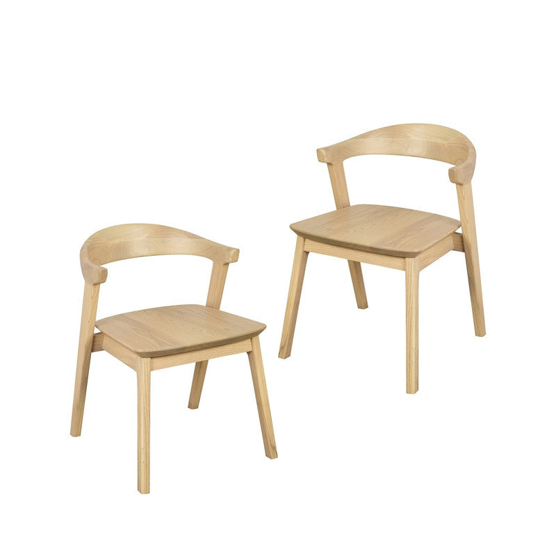 Oak Dining Chair - Set of 2 (Natural)