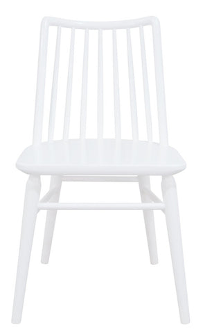 Solid Oak Dining Chair - Set of 2 (White)