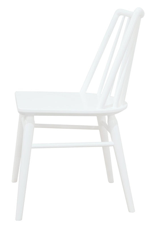 Solid Oak Dining Chair - Set of 2 (White)