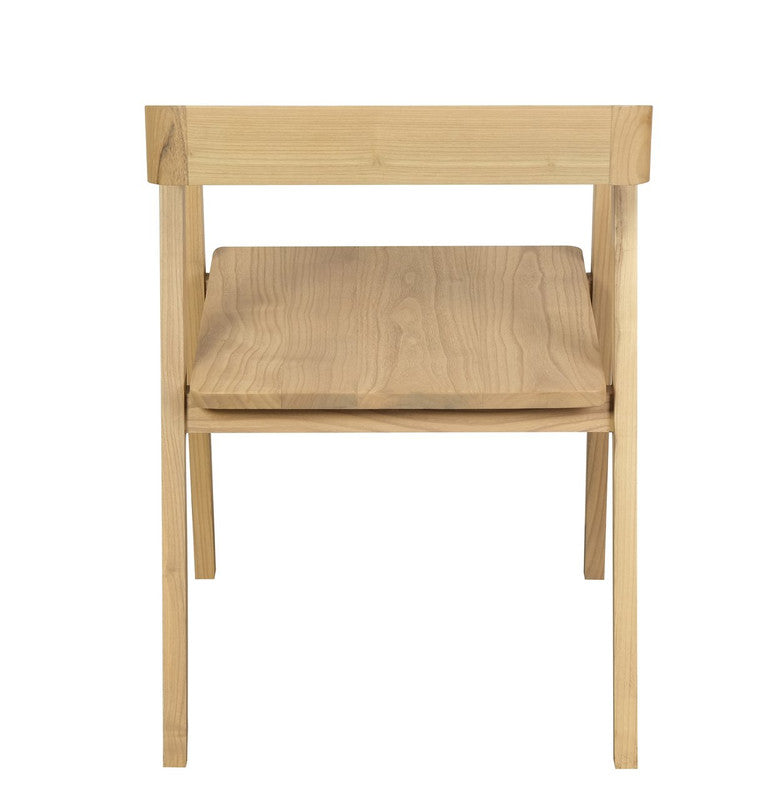 Solid Oak Arm Chair - Set of 2 (Natural)