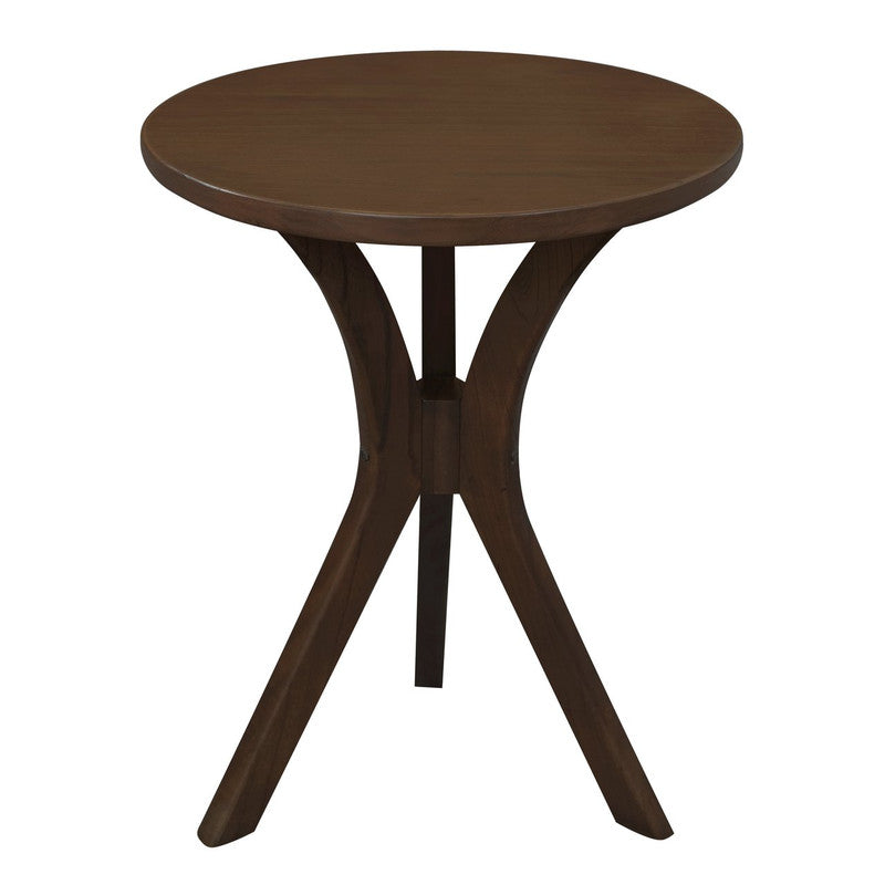 Round Side Table Small Black Sleek Modern Design