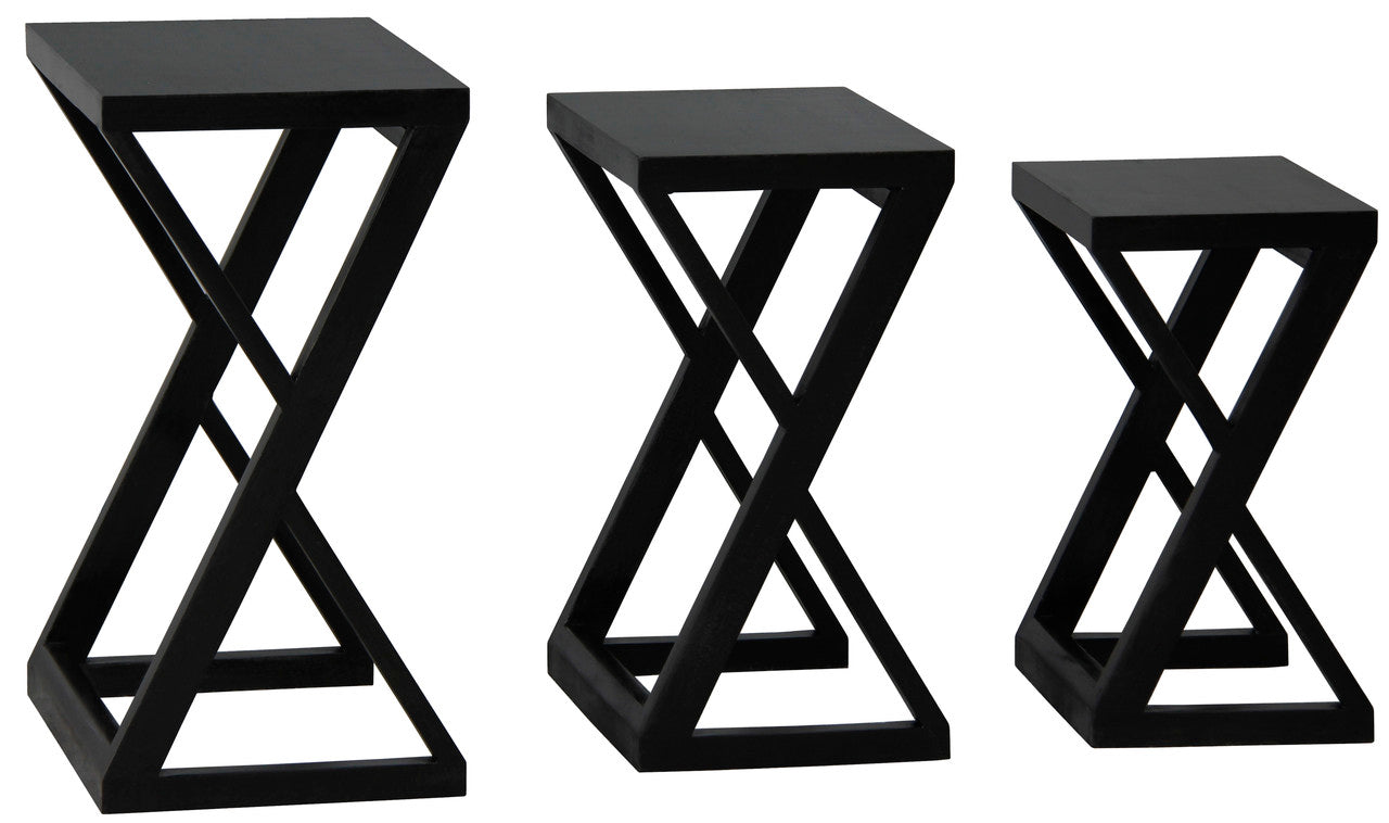 Nest of Tables - Set of 3 (Black)