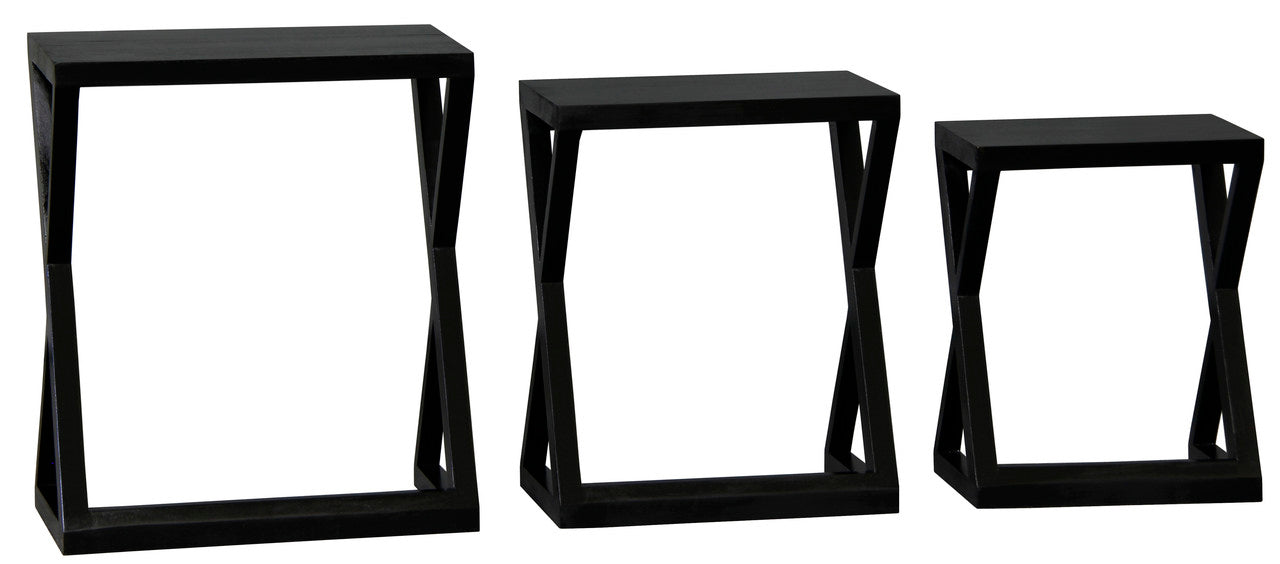 Nest of Tables - Set of 3 (Black)