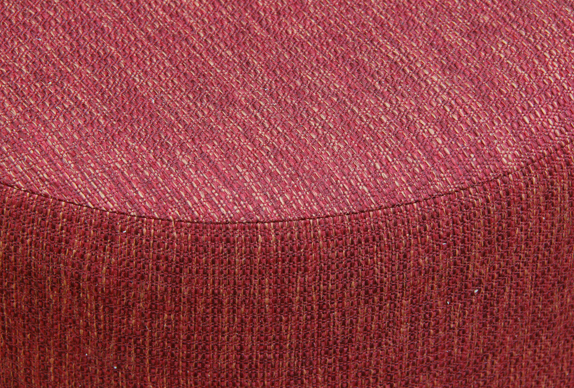 Round Ottoman (Cherry Red)