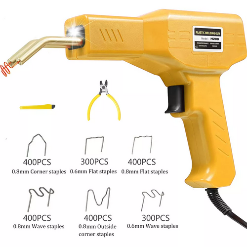 Heavy-Duty Plastic Welder with Hot Stapler - Bumper Repair Kit