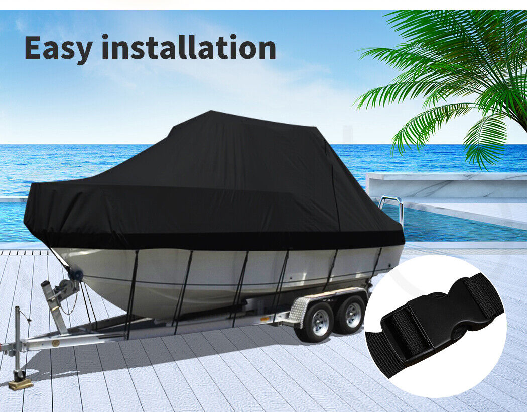 Heavy-Duty Marine Boat Cover - Trailerable 5.2M-5.8M 420D