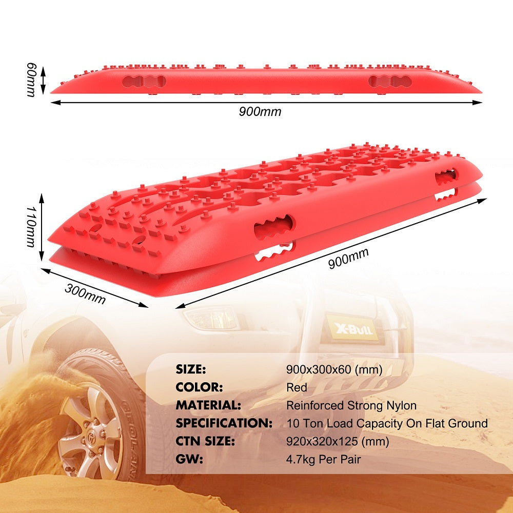 KIT1 Recovery Track Board 4x4 Sand & Snow - Red