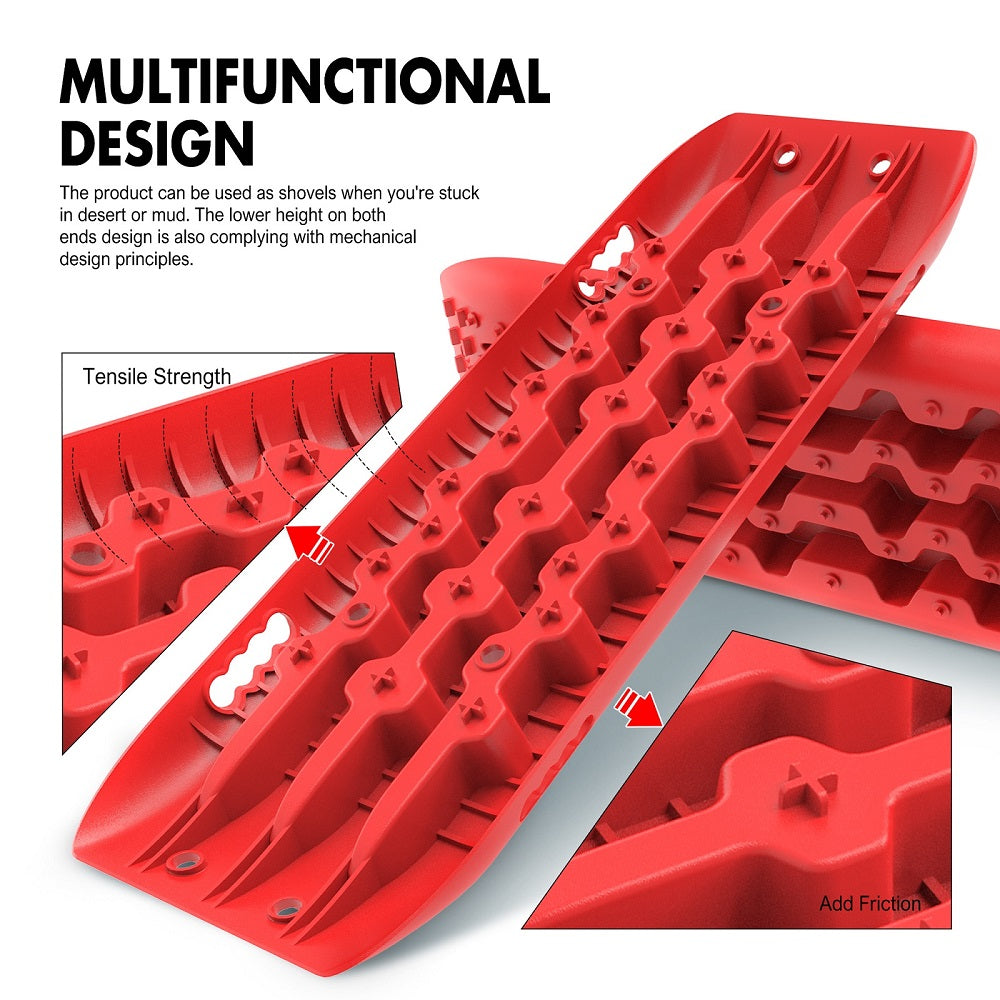 KIT1 Recovery Track Board 4x4 Sand & Snow - Red