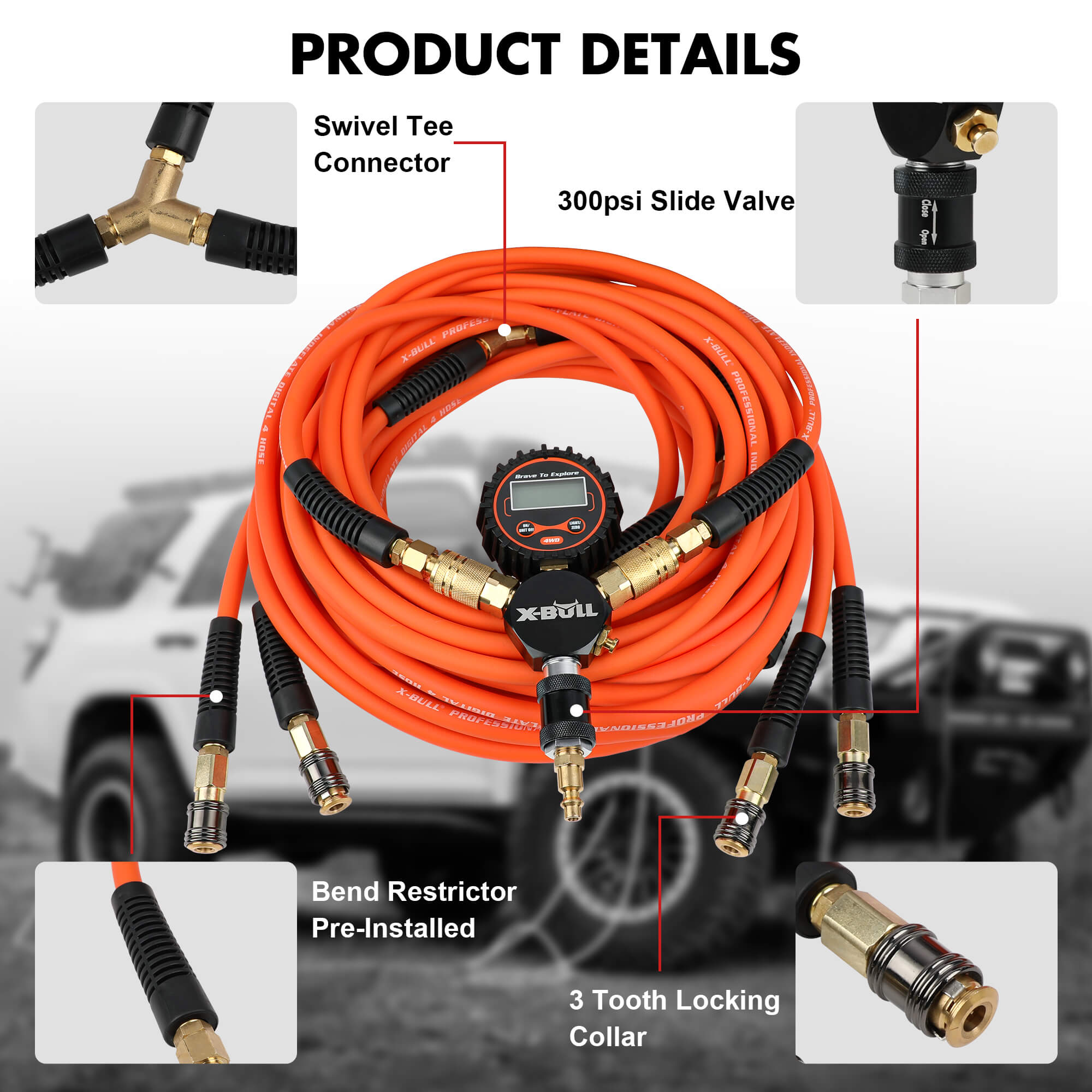 Indeflate 4-Hose Digital Tire Inflation System