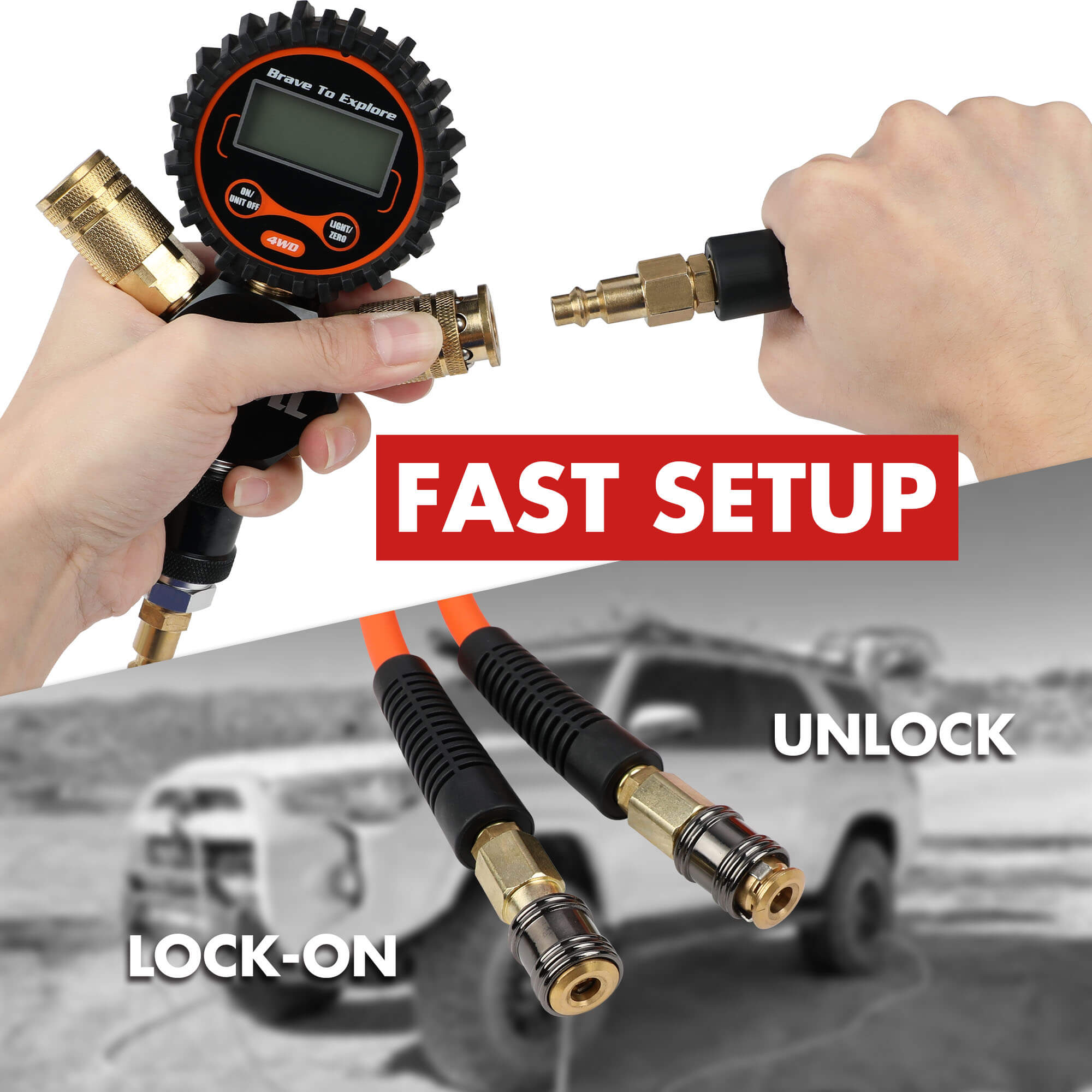 Indeflate 4-Hose Digital Tire Inflation System