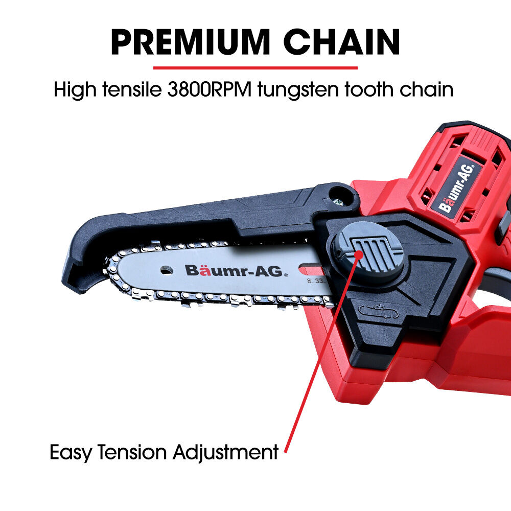 20V Cordless Mini Chainsaw - Electric Tree Pruner (Skin Only)