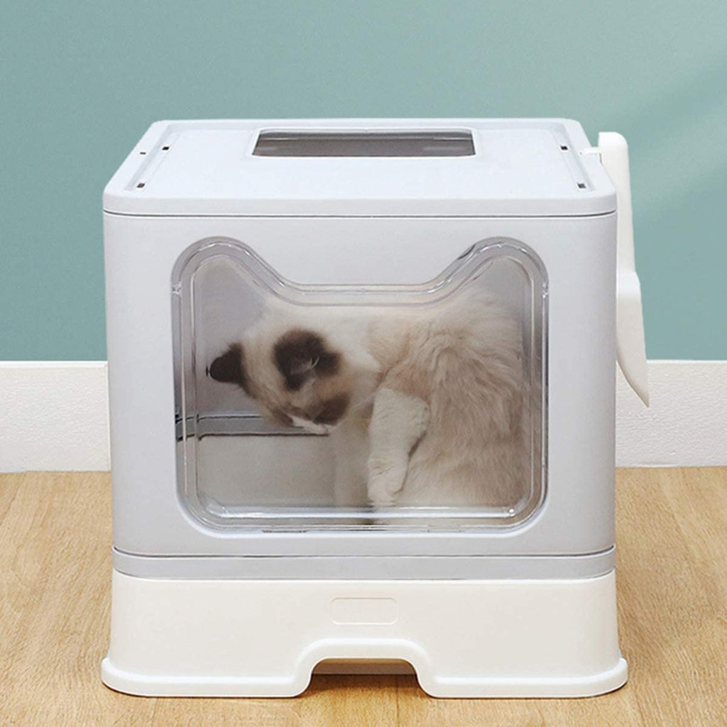 Foldable Litter Box Grey/Pink/Blue