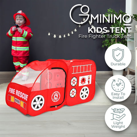 Kids Fire fighting truck Tent (Red)