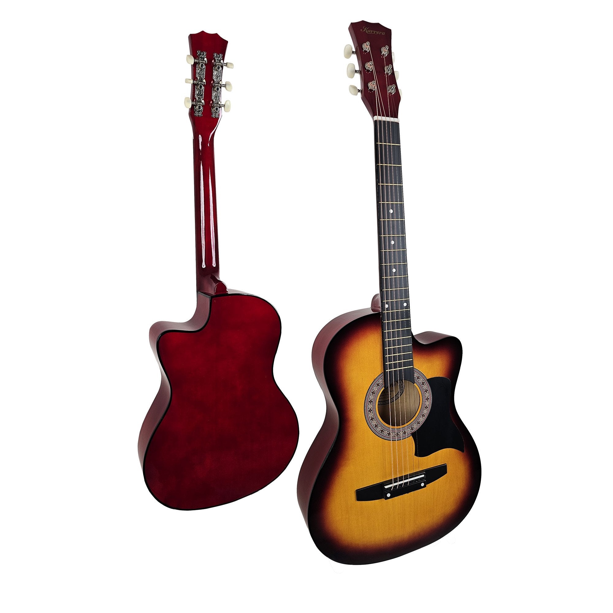 38-Inch Acoustic Guitar with Steel Strings & Carry Bag