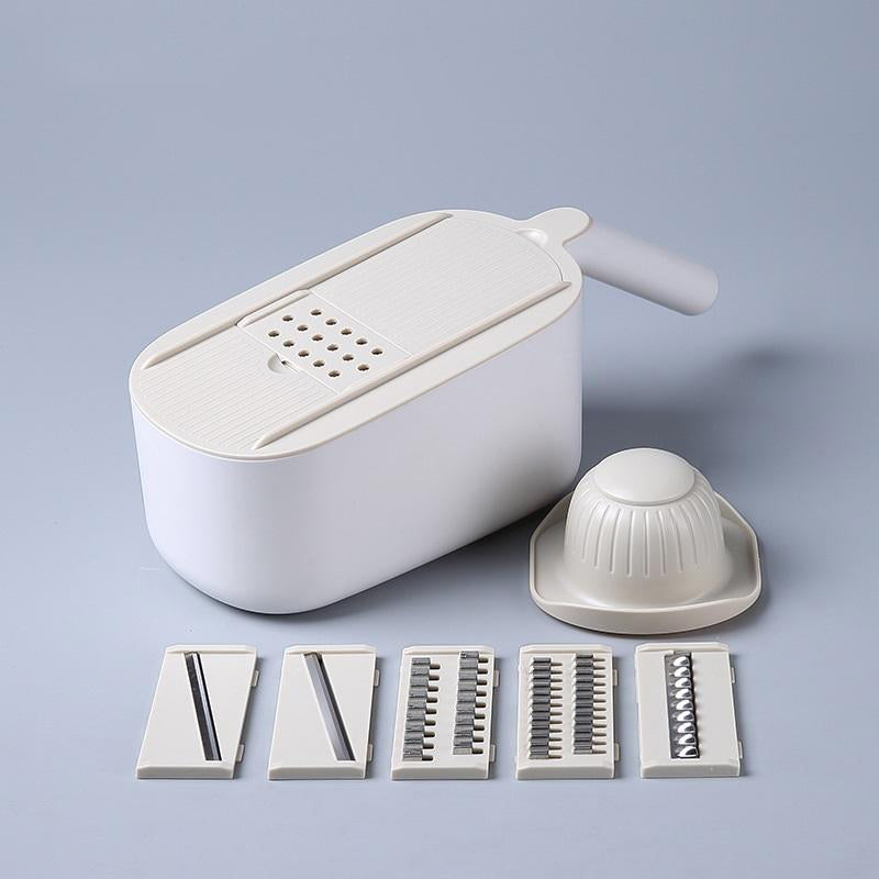 Vegetable Chopper Spiralizer & Slicer - Grey Home Use Cutter